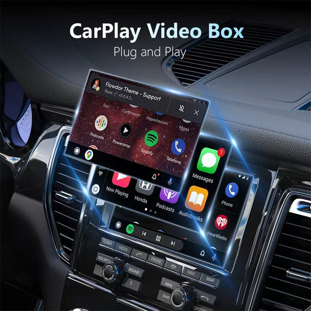 2-in-1 KI Box: Kabelloser CarPlay & Android Auto Adapter mit Navigation & Musik