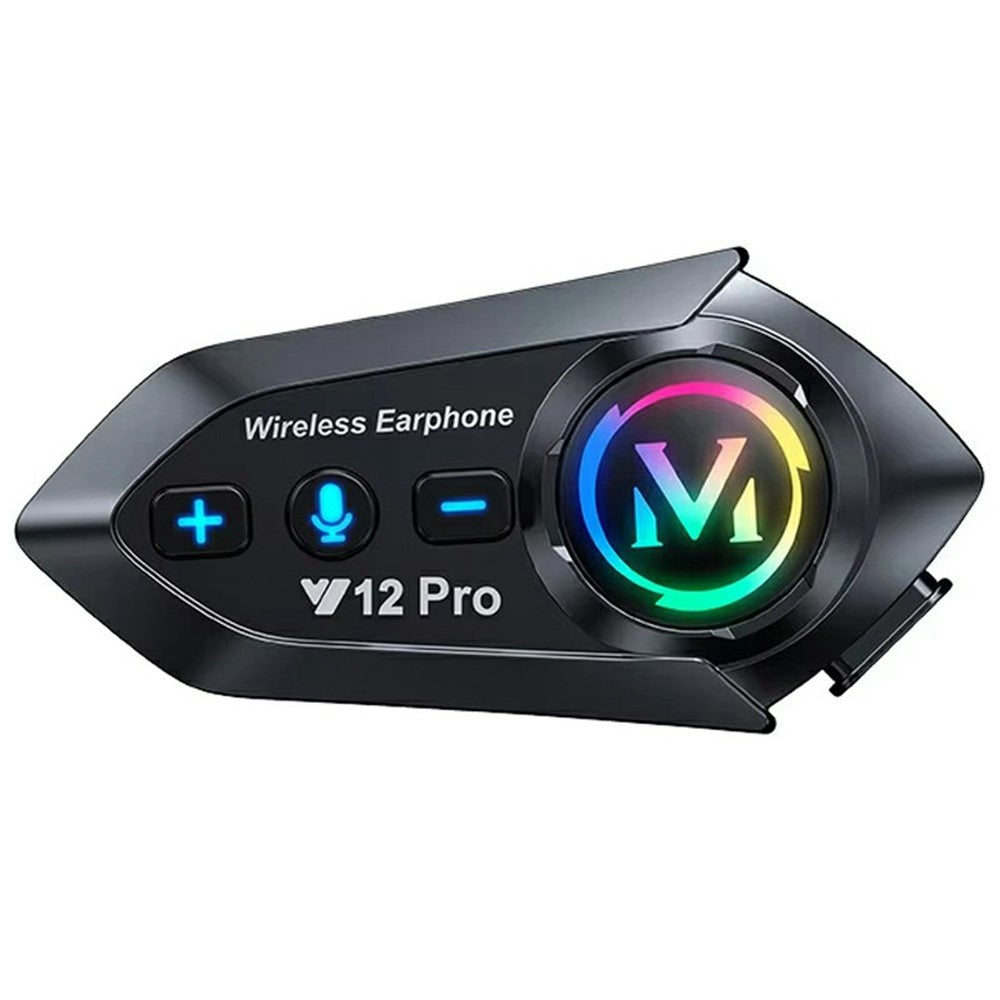 Y12 Pro Motorrad-Helm-Intercom-Headset: Kabellose Freisprecheinrichtung mit hartem Mikrofon für Fahrten