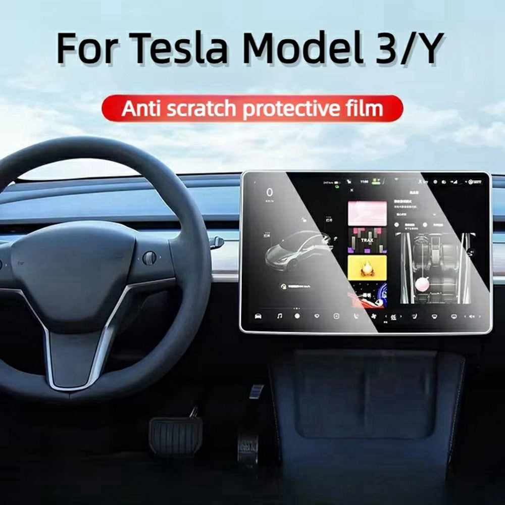 Displayschutzfolie aus Panzerglas für Tesla Model 3/Y (2019-2025) 15 Zoll Navigationsbildschirm