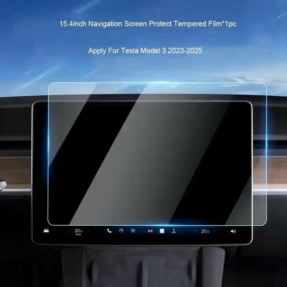 Displayschutzfolie aus Panzerglas für Tesla Model 3 / Y (2023-2025) - 15,4 Zoll