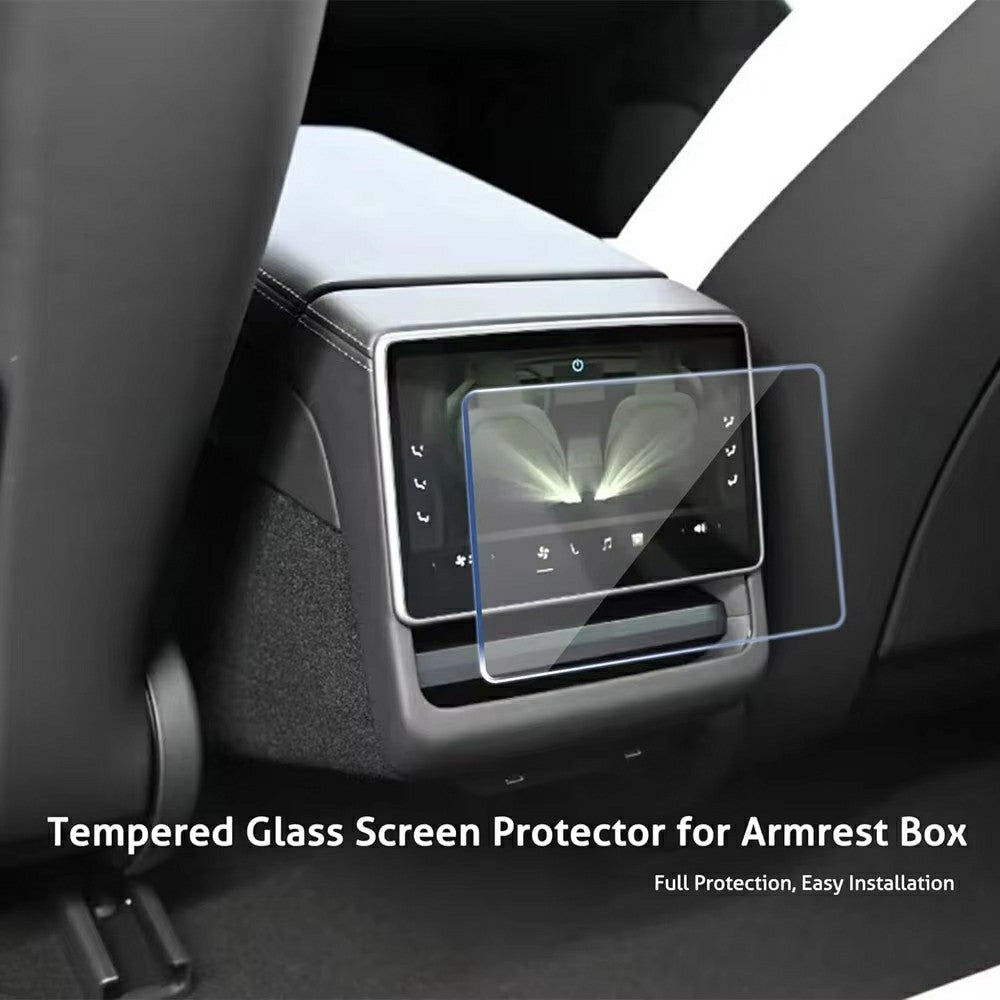 Displayschutzfolie für Tesla Model 3/Y (2023-2025) – 15,4" Front & 8" Heck – Entspiegeltes Echtglas (2er-Set)