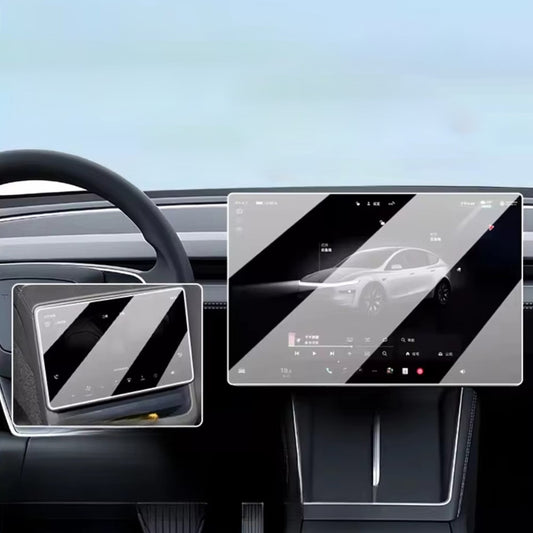 2er-Set Displayschutzfolie für Tesla Model Y L (2025-2026) – 16 Zoll, entspiegelt, gehärtetes Glas