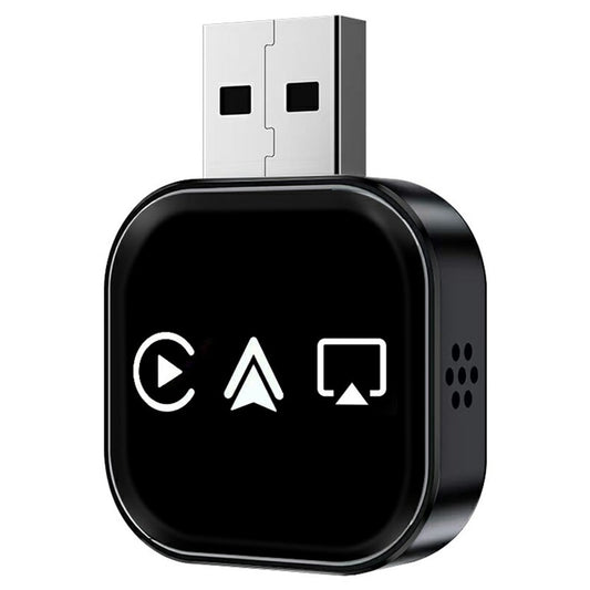 TYS-4222S Wireless CarPlay Android Auto Adapter - Plug & Play AirPlay Screen Mirroring USB Dongle