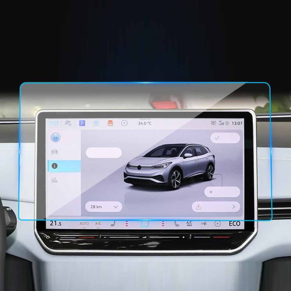Displayschutzfolie für ID.4X / ID.6X 2021-2024 12 Zoll Navigation – 9H Härte, HD Klar, Gehärtetes Glas