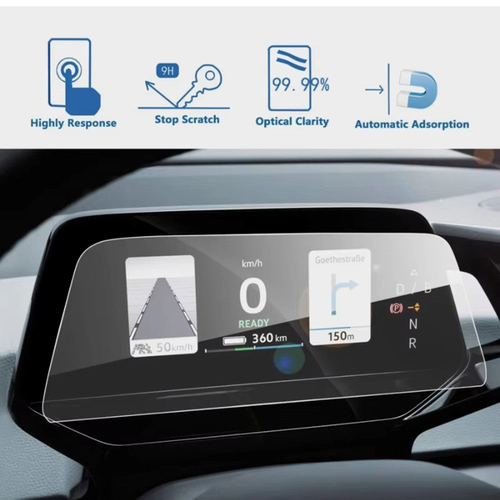 Displayschutzfolie für ID.3 2021-2025 5,3 Zoll: Gehärtetes Glas, Anti-Fingerabdruck