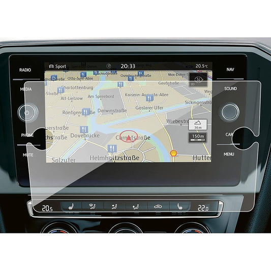 Displayschutzfolie für T-ROC 2018 8 Zoll Navigationsbildschirm – 9H Härte, bruchsicher, Glas