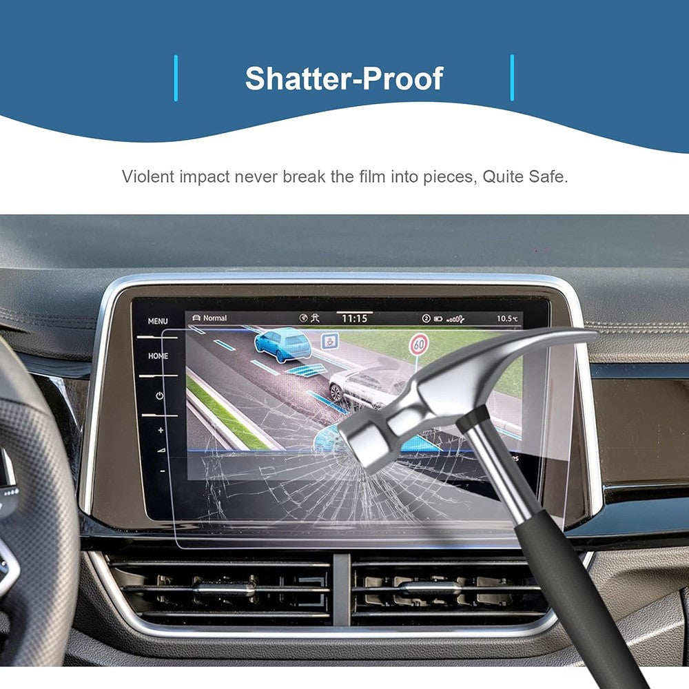 Displayschutz für T-ROC 2021-2025 9,2 Zoll Navigation – 9H Härte, bruchsicher