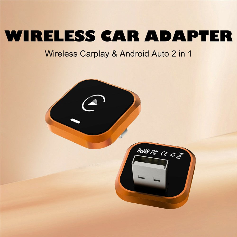 CP030-5 2-in-1 Wireless CarPlay & Android Auto Adapter | WiFi 6 | USB Dongle | AI Box