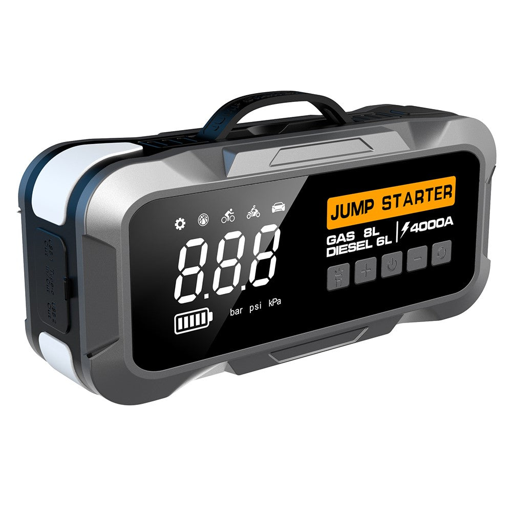 CY97 10000mAh Starthilfe & Kompressor 150PSI mit LED-Notlicht