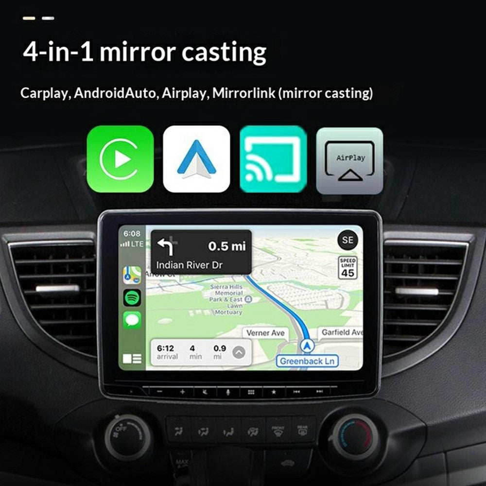 Q1BVS 4in1: Kabelgebunden zu Kabellos CarPlay/Android Auto, AirPlay & Mirror Link Dongle