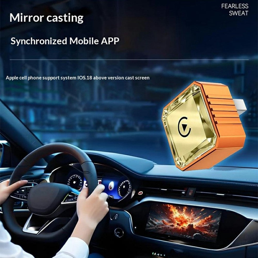 Q1BVS Wired to Wireless CarPlay Adapter 4in1 CarPlay/Android Auto/AirPlay/Mirror Link Smart Box