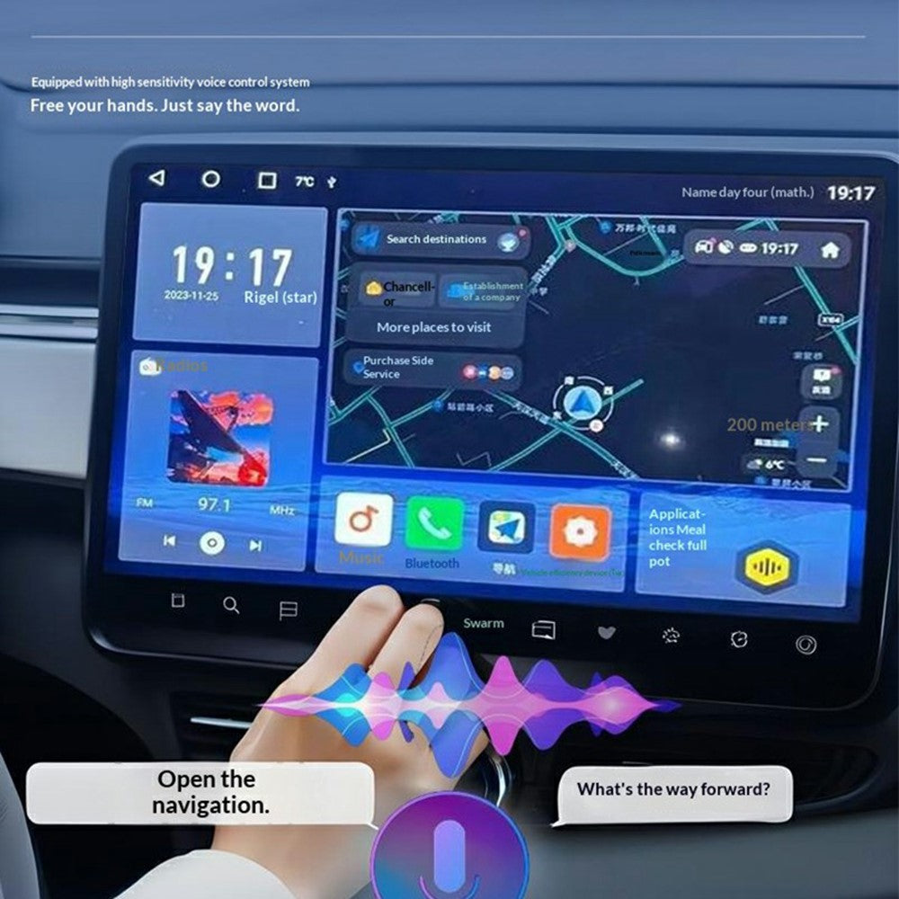 Q1BVS Wired to Wireless CarPlay Adapter 4in1 CarPlay/Android Auto/AirPlay/Mirror Link Smart Box