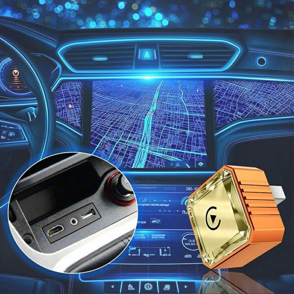 Q1BVS Wired to Wireless CarPlay Adapter 4in1 CarPlay/Android Auto/AirPlay/Mirror Link Smart Box