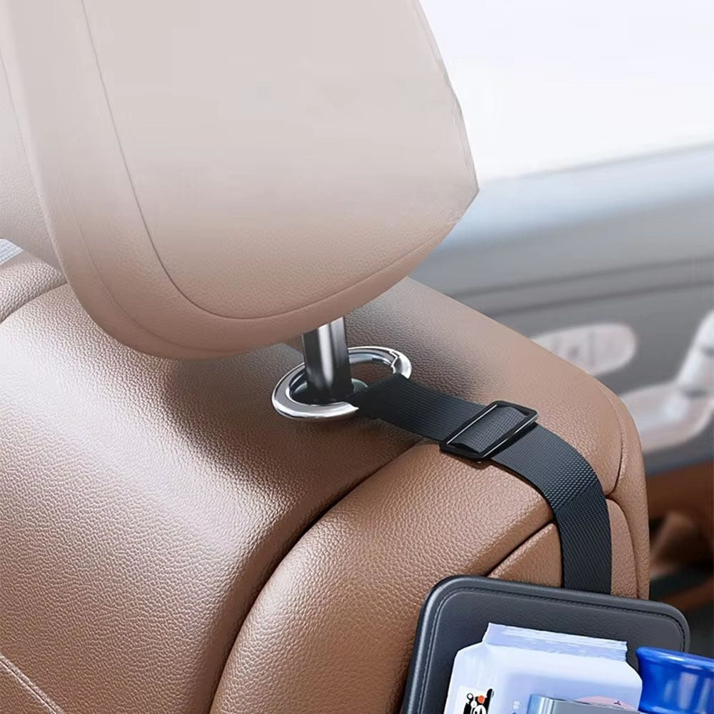 Car Seat Side Tissue Box Holder Hanging Organizer Multi-Functional Storage Bag for Universal Vehicle Interior