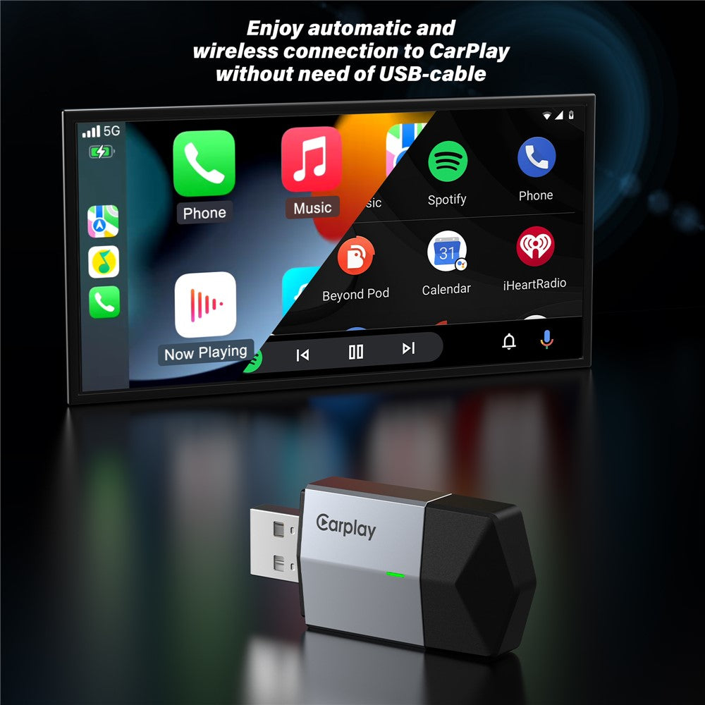TYS-4262AC 2in1 Wireless CarPlay & Android Auto Adapter, USB-A/USB-C, Bluetooth 5.0, WiFi 6