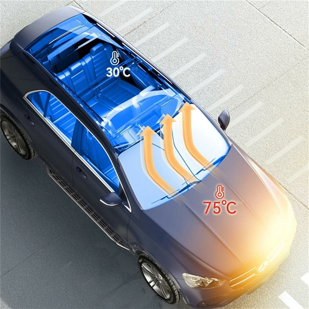 Sonnenschutz Faltbar für Auto Windschutzscheibe, Größe S, Silberbeschichtung, UV-Schutz, Hitzeschutz