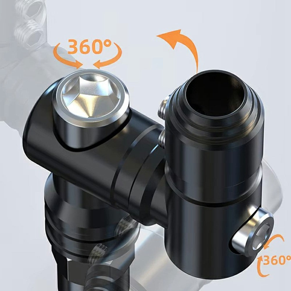 Motorrad Spiegelverlängerung Aluminiumlegierung M10 – Verstellbare Rückspiegelhalterung für Roller & E-Bikes