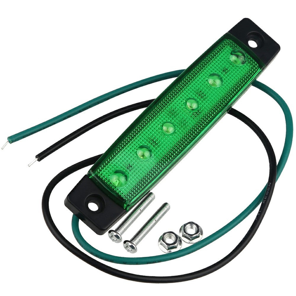 6-LED Seitenmarkierungsleuchte Wasserdicht 12V/24V für LKW, Wohnmobil, Camper