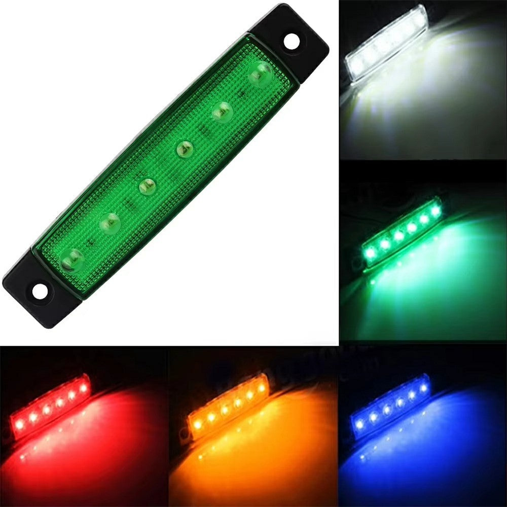 6-LED Seitenmarkierungsleuchte Wasserdicht 12V/24V für LKW, Wohnmobil, Camper