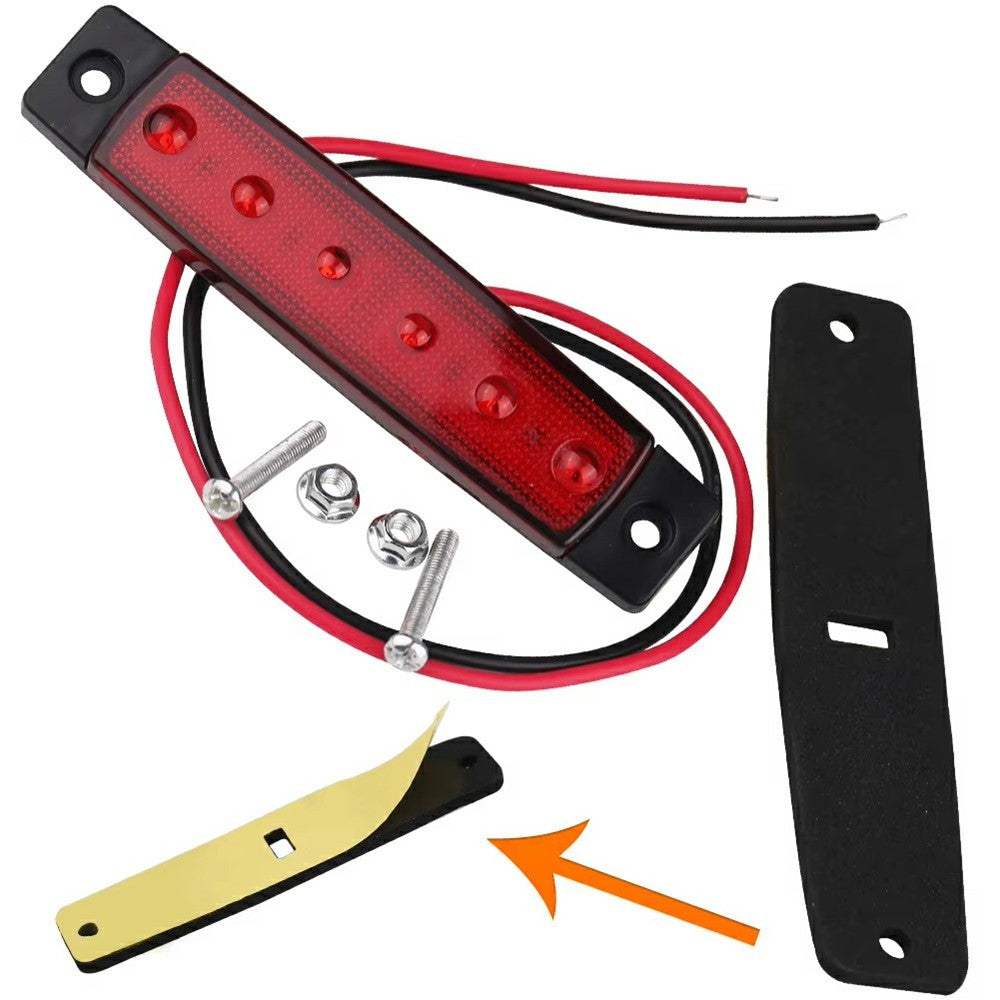 6-LED Seitenmarkierungsleuchte Wasserdicht 12V/24V für LKW, Wohnmobil, Camper