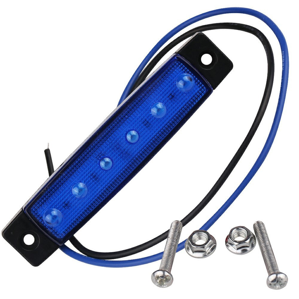 6-LED Seitenmarkierungsleuchte Wasserdicht 12V/24V für LKW, Wohnmobil, Camper