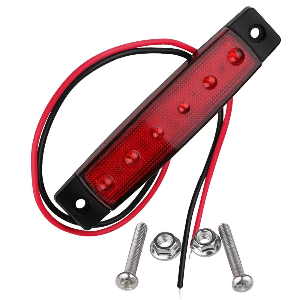 6-LED Seitenmarkierungsleuchte Wasserdicht 12V/24V für LKW, Wohnmobil, Camper
