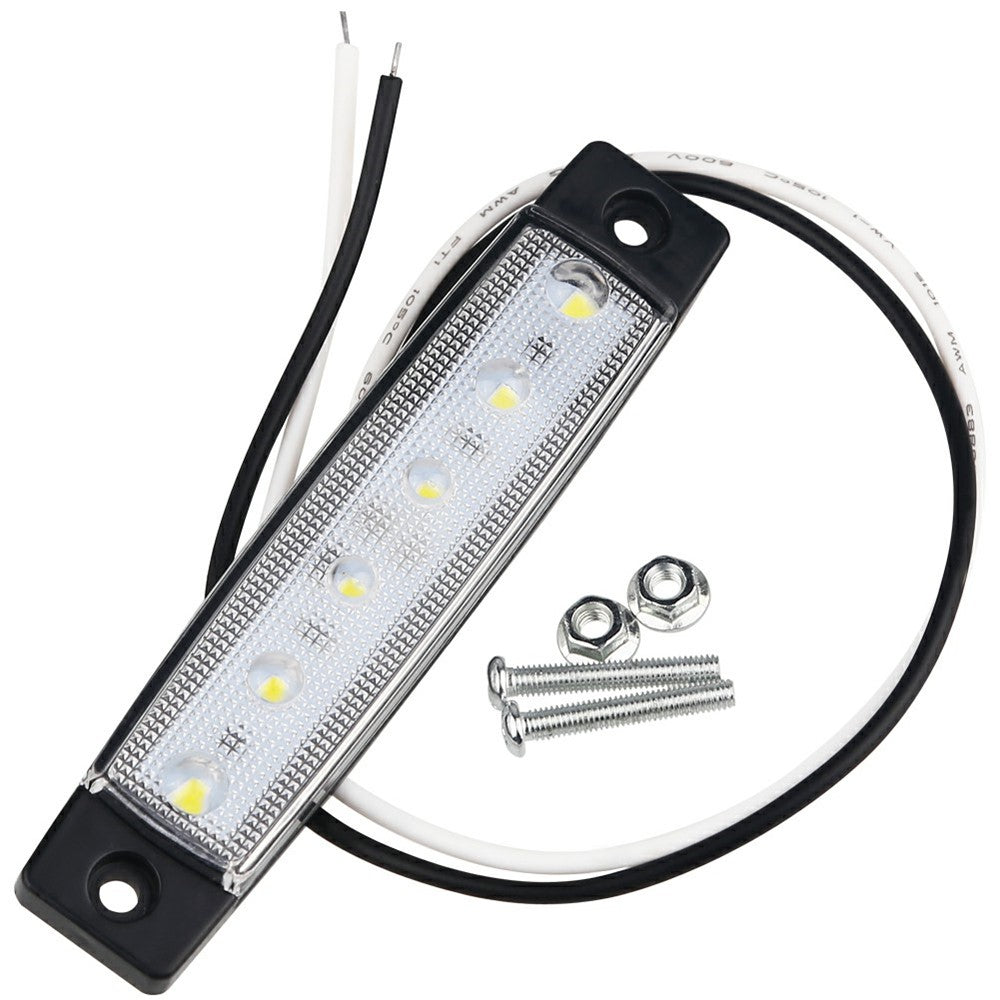 6-LED Seitenmarkierungsleuchte Wasserdicht 12V/24V für LKW, Wohnmobil, Camper