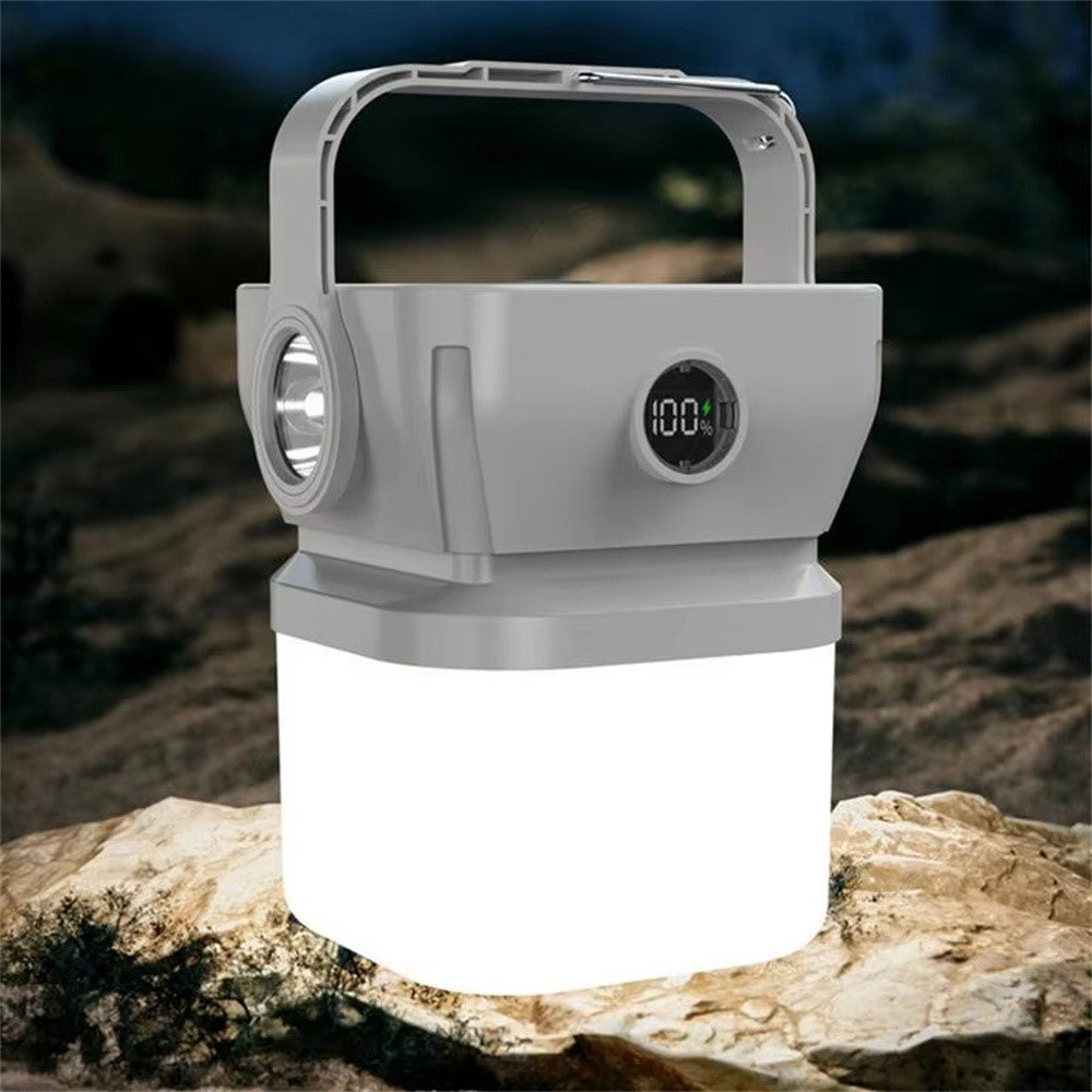 Solar Camping Lantern 360 Degree Rechargeable Waterproof Portable LED Light for Outdoor Emergency