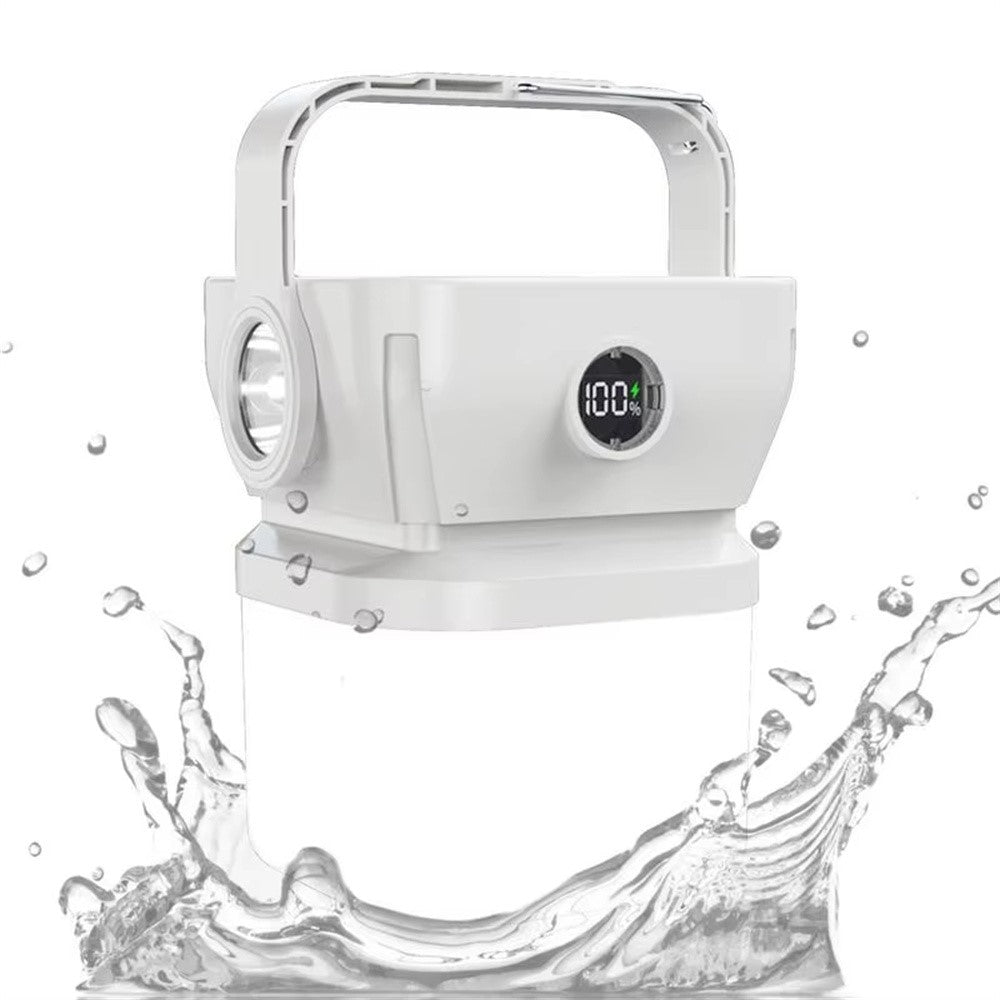Solar Camping Lantern 360 Degree Rechargeable Waterproof Portable LED Light for Outdoor Emergency