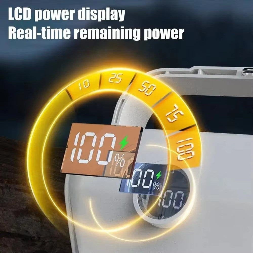 Solar Camping Lantern 360 Degree Rechargeable Waterproof Portable LED Light for Outdoor Emergency