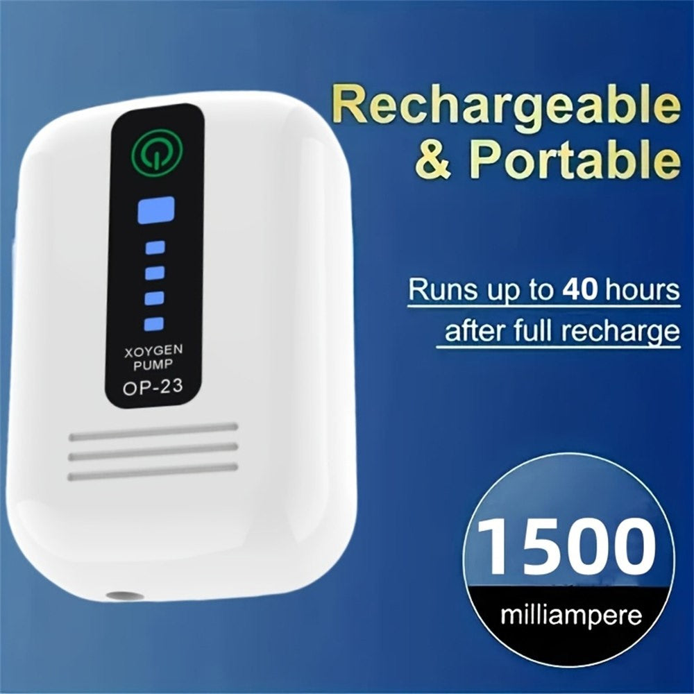 USB Rechargeable Aquarium Air Pump Portable Oxygen Pump Fishing Aerator for Fish Tank Fishing