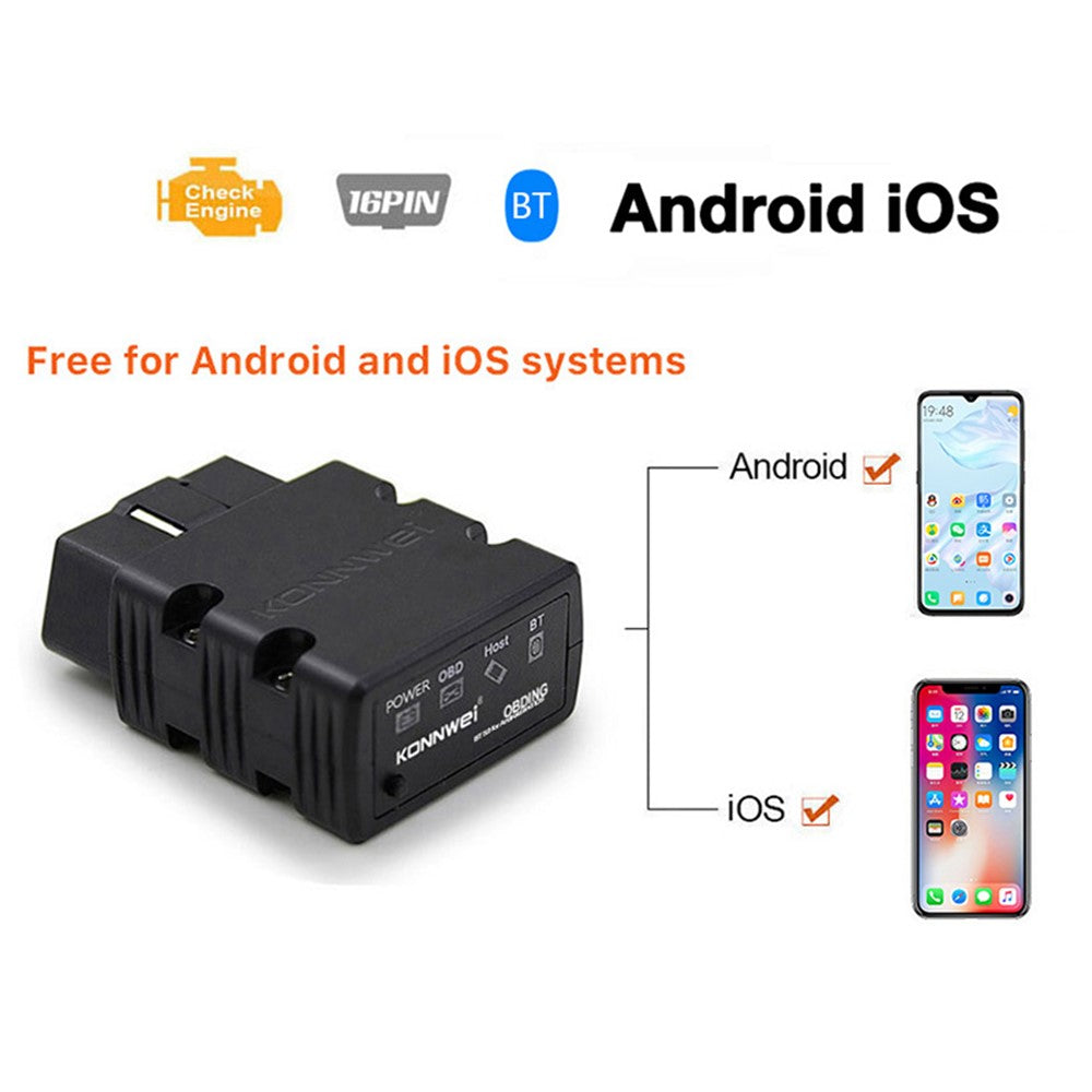 KONNWEI KW902 OBD2 Diagnosetool – Bluetooth 4.0/5.0 für iOS/Android