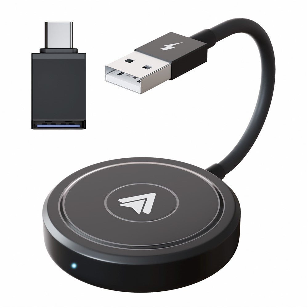 THT-020-5+ Android Auto Wireless CarPlay Adapter: Kabelgebunden zu Drahtlos, USB/Type-C