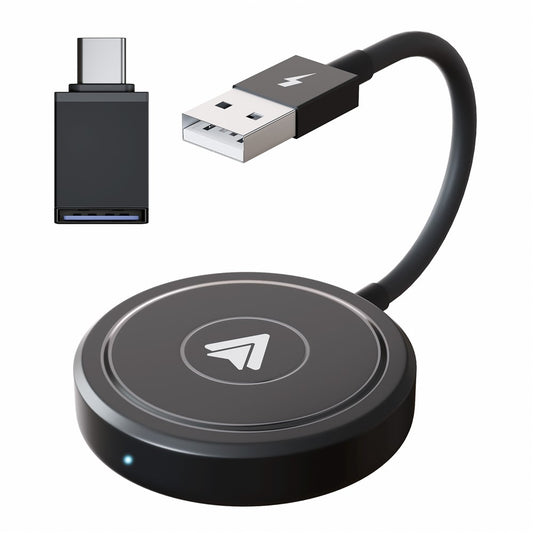 THT-020-5+ Android Auto Wireless CarPlay Adapter: Kabelgebunden zu Drahtlos, USB/Type-C