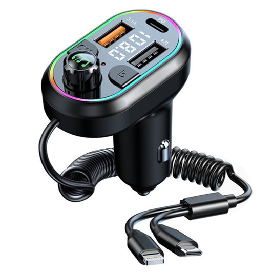 C29 Bluetooth FM Transmitter Auto MP3 Player: PD/USB Ladegerät mit Kabel