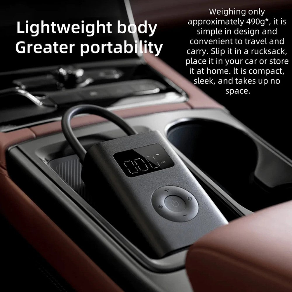 XIAOMI MIJIA MJCQB06QW Tragbarer Auto Kompressor Mini 150PSI mit LED