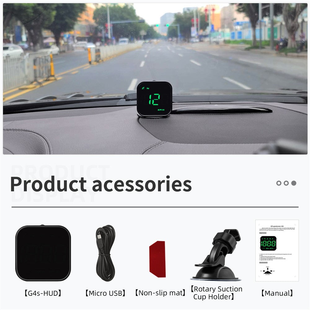 G4S Head-Up Display HUD GPS Universal Tacho mit Portabler Auto-Anzeige