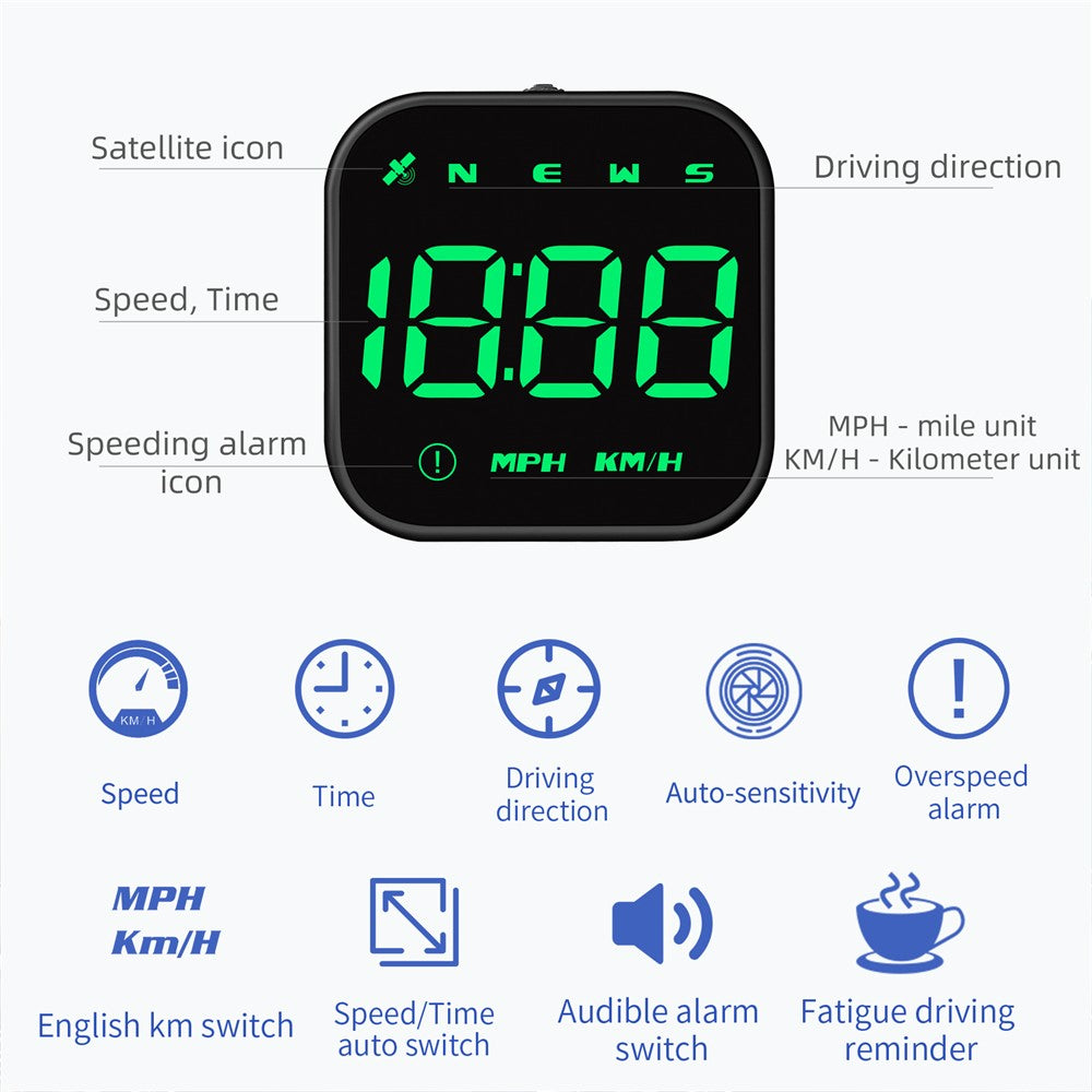 G4S Head-Up Display HUD GPS Universal Tacho mit Portabler Auto-Anzeige