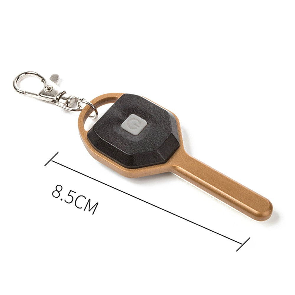 Mini LED Flashlight Keychain Portable LED Night Light Key Shaped Camping Emergency Lighting Illuminating Tool