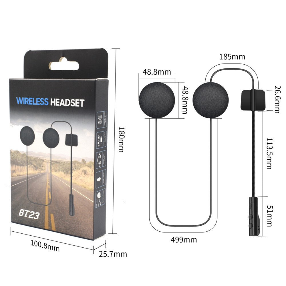 BT23 Bluetooth 5.0 Motorradhelm-Headset: Freihandgespräche & Musikgenuss