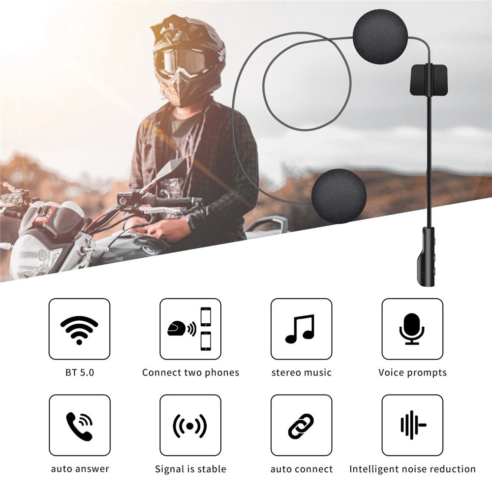 BT23 Bluetooth 5.0 Motorradhelm-Headset: Freihandgespräche & Musikgenuss