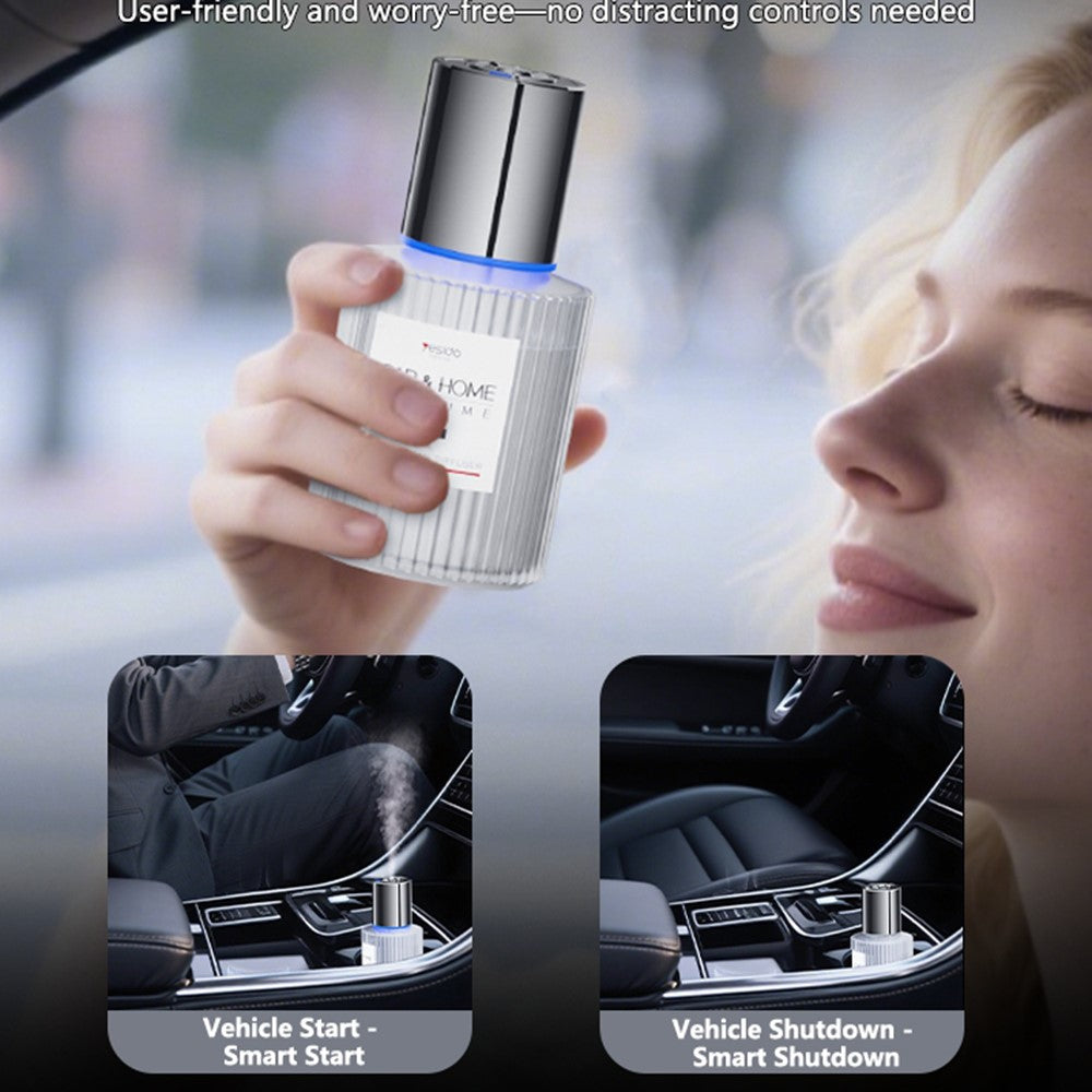 YESIDO VC16 Smarter Autoduft-Diffuser: Typ-C, Wiederaufladbar, 5 Modi & Automatik