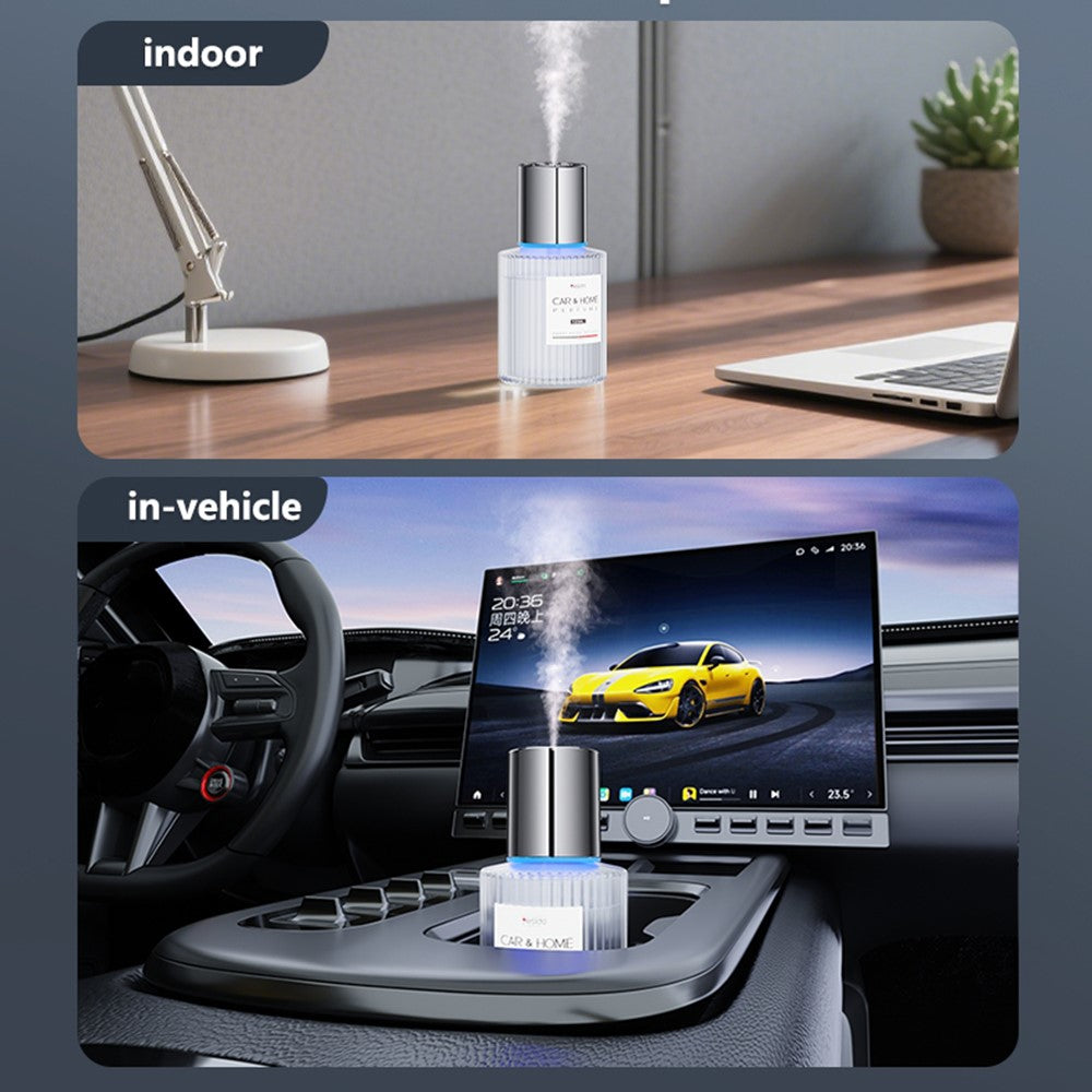 YESIDO VC16 Smarter Autoduft-Diffuser: Typ-C, Wiederaufladbar, 5 Modi & Automatik