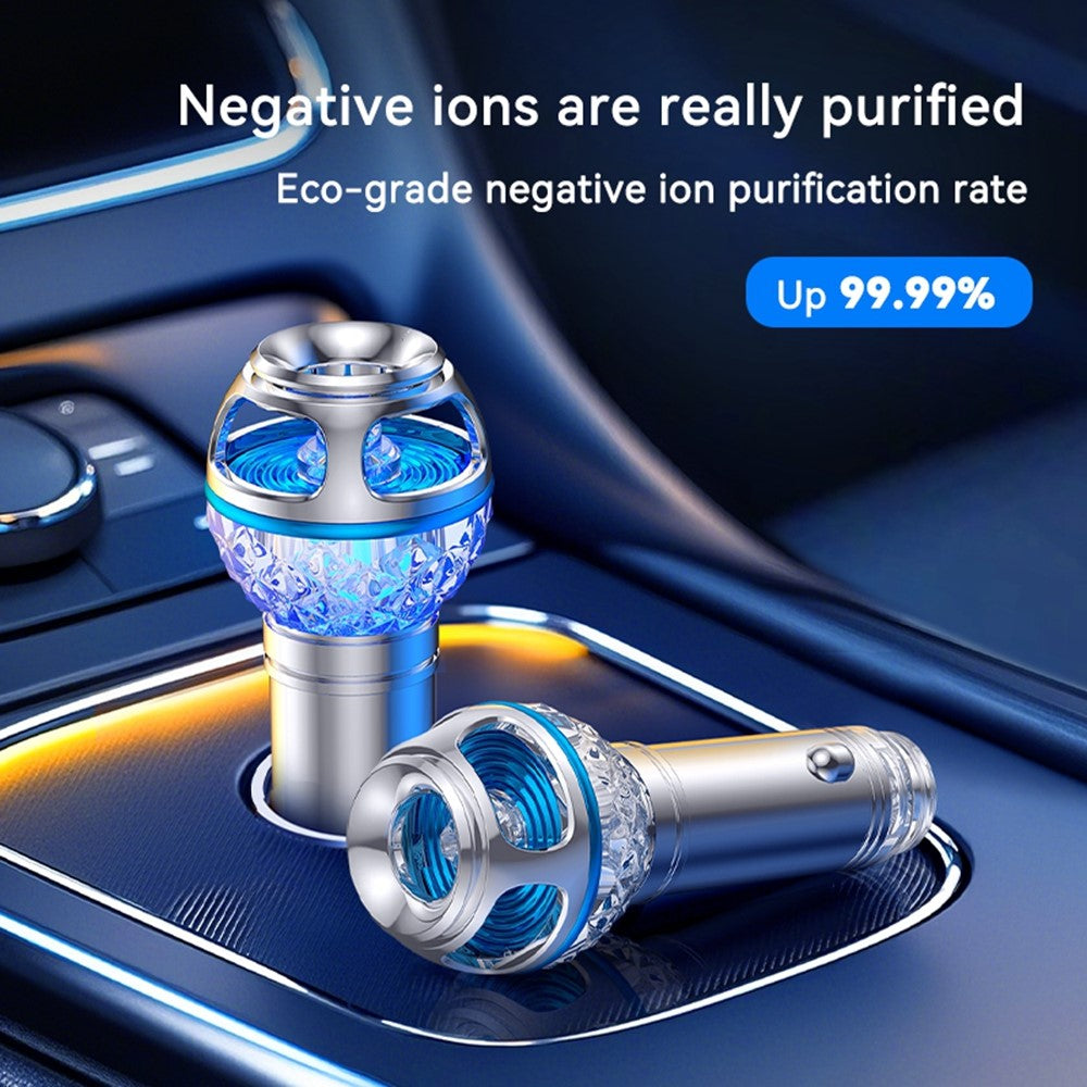 Q1 Car Air Purifier Ionizer Car Air Freshener Gadgets Silent Smoke Odor Removal with Night Light