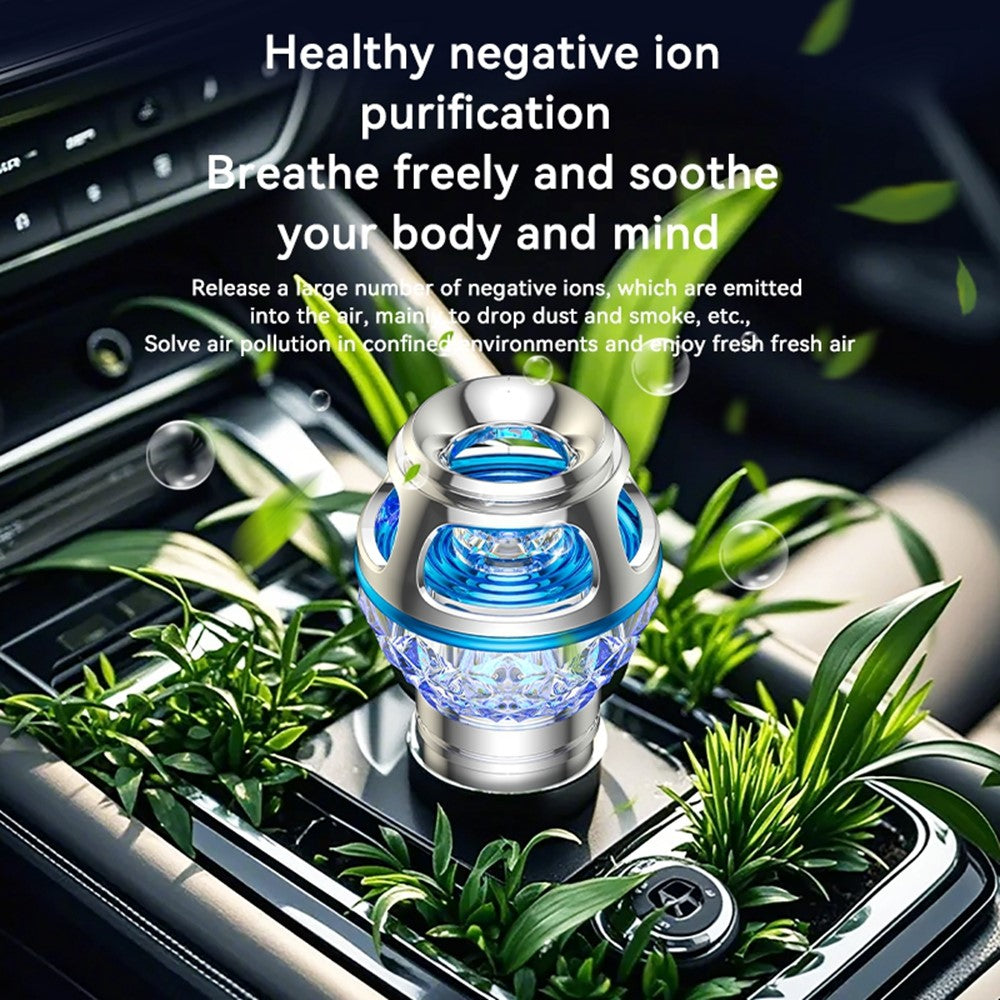 Q1 Car Air Purifier Ionizer Car Air Freshener Gadgets Silent Smoke Odor Removal with Night Light