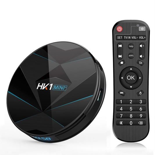 HK1MINI+ Android 9.0 RK3318 Quad Core Bluetooth-compatible TV Box WiFi Media Player 2+16GB