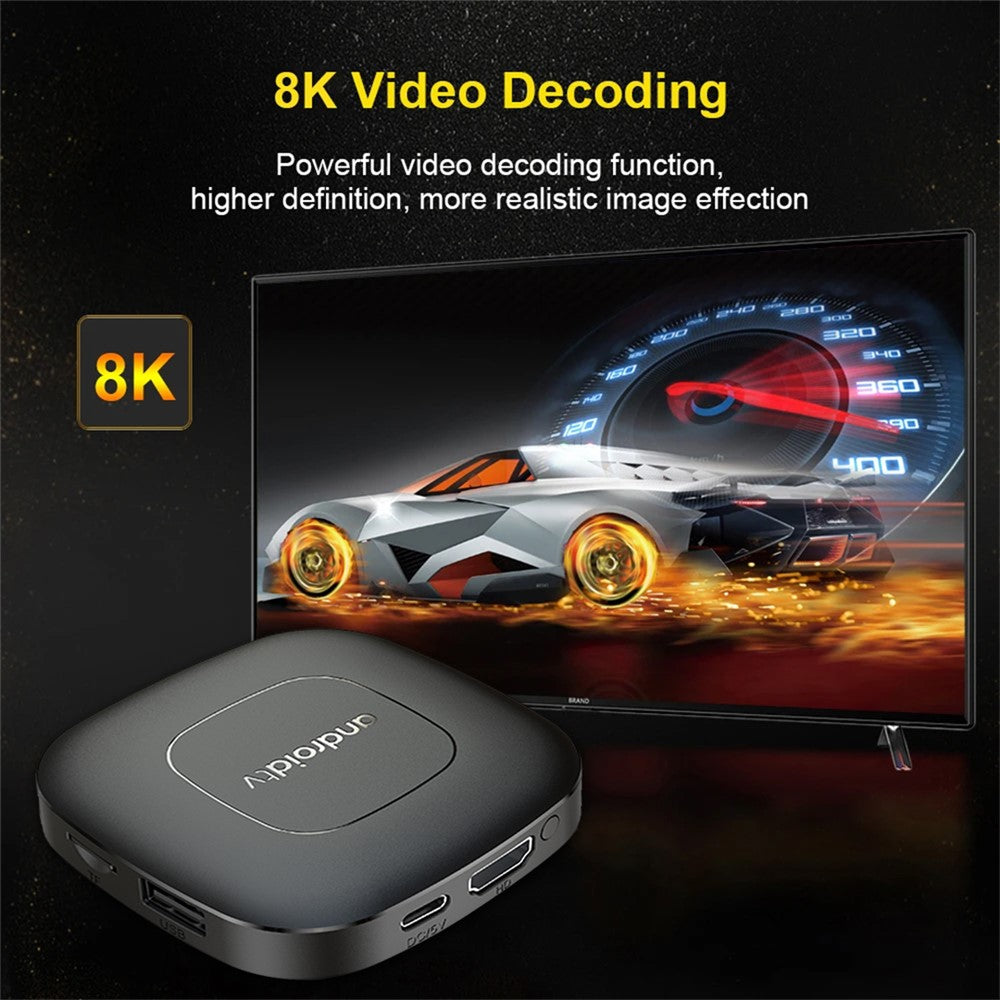 MORTAL T1 2GB+8GB TV Box Android13 Allwinner H313 Dual Band Wifi+Bluetooth-compatible Media Player