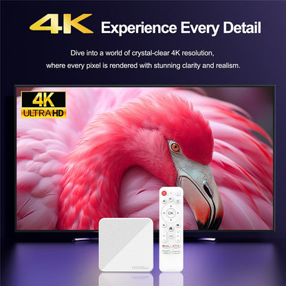 H96Max H313 2+8GB Android TV Box WiFi 6 Bluetooth-Compatible 4K Ultra HD Streaming Device