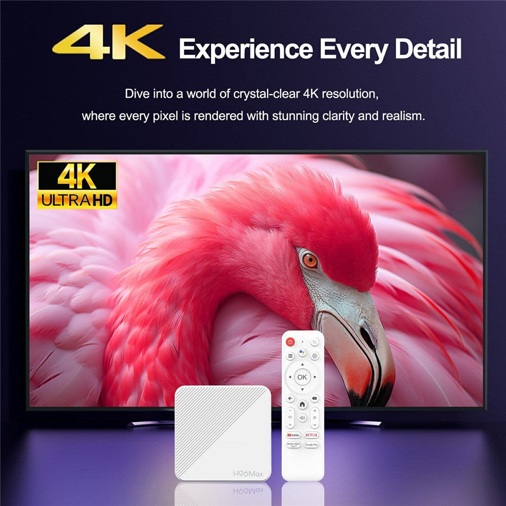 H96Max H313 Android TV Box mit 2+16GB, WiFi 6 & Bluetooth 5.0 – 4K UHD Streaming