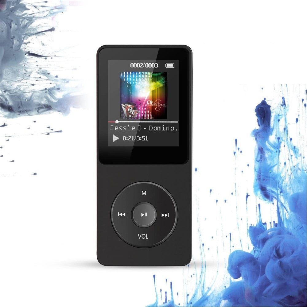 T1 1,8 Zoll tragbarer MP4-Musikplayer mit Bluetooth, E-Book & Radio (inkl. 64 GB TF-Karte)
